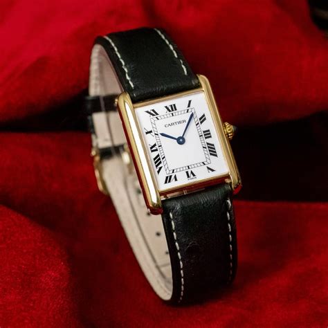 classic cartier tank watch|authentic cartier tank watch.